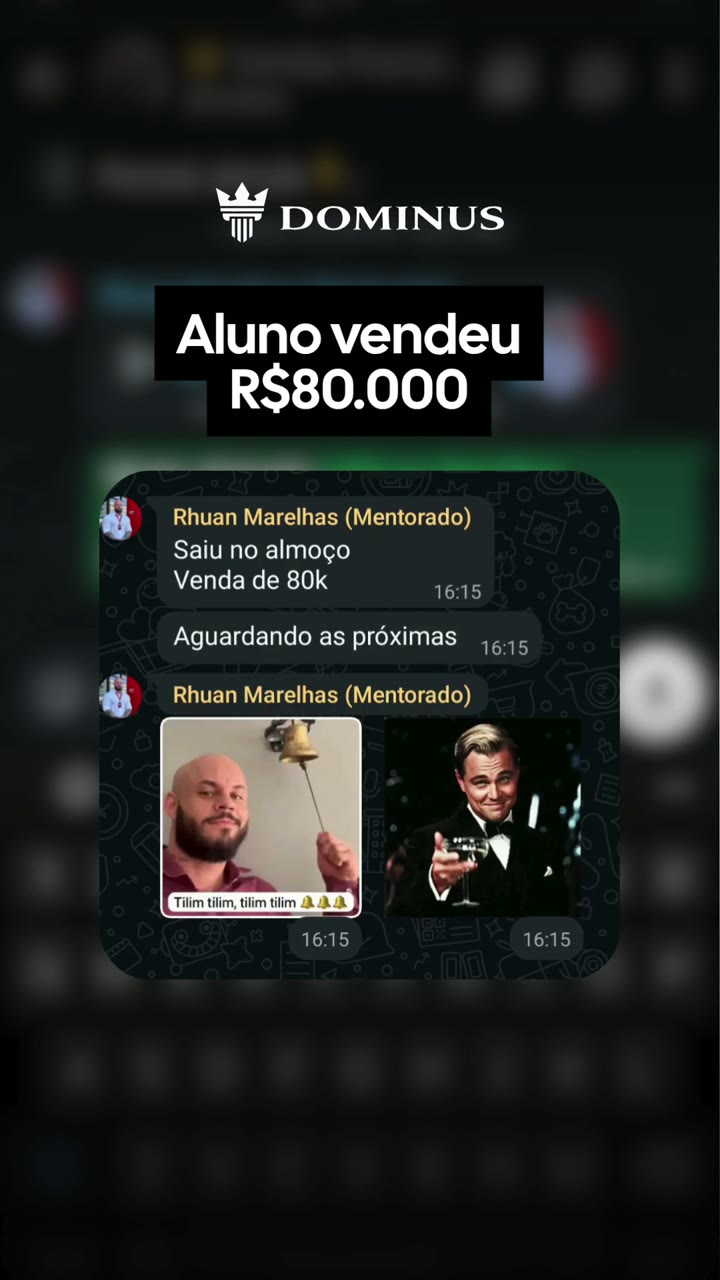 Depoimento em vídeo: aluno vendeu R$ 80.000